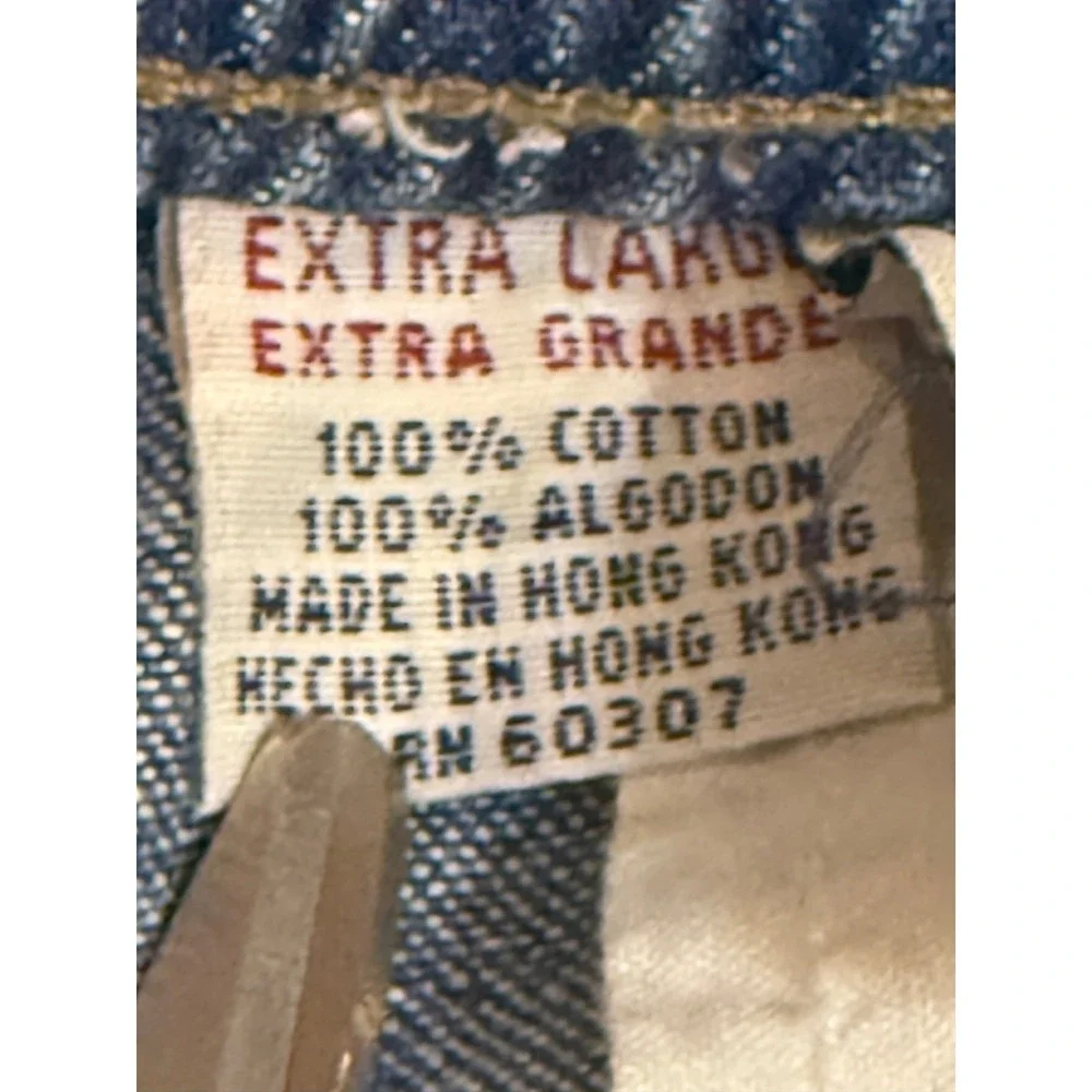 Unionbay Mens XL Vintage Denim Cargo Shorts Elastic Waist Blue Cotton Relaxed
